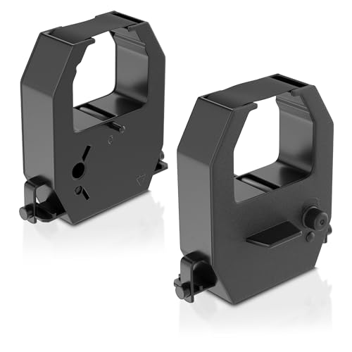 2 Cintas de Repuesto para Reloj Checador Amano - Negro miniatura 1