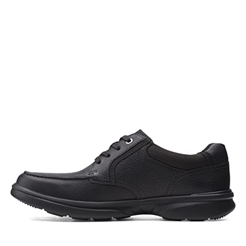Clarks mens Bradley Vibe Oxford, Black Tumbled Leather, 10 Wide US by Clarks - Used condition - Image 6