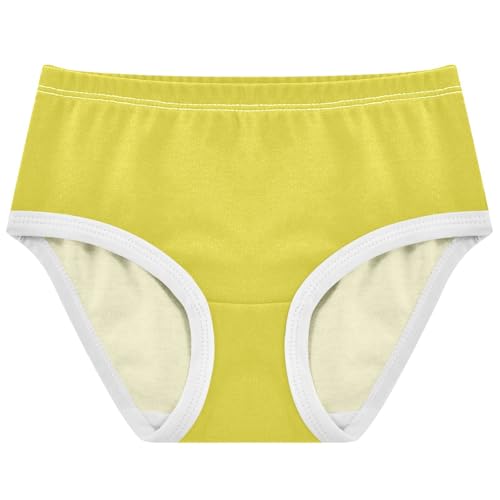 Joisal Cotton Girls Underwear Toddlers Yellow Mimosa Mustard Girl Panties Cute Fancy Underpants Briefs 2t