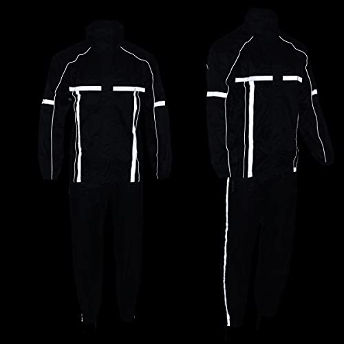 Milwaukee Leather MPM9510-BLK-L Men'S Black Water-Resistant Motorcycle Rain Suit thumb #4
