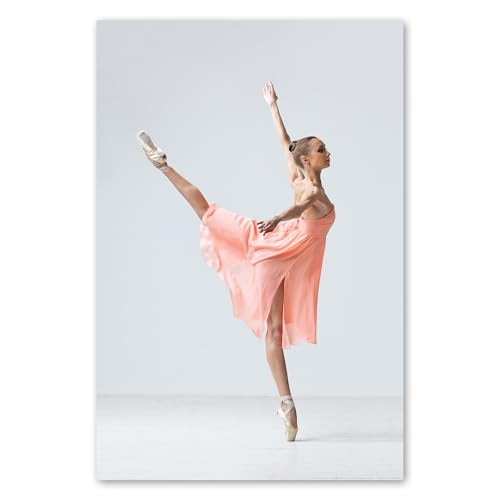 Postereck - 0421 - Ballet, danseuse, ballerine, danse classique. Art Mural Impression – Décoration danse, artistique, Canvas - Affiche - DIN A4 21,0 cm x 29,7 cm