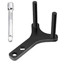 Ooioahuaoo Werkzeug zum Entfernen des Kugelkopf Schwingarms, Querlenker Hebelwerkzeug, 12,5 mm Doppel Schnittstelle, Passend für 1/2 Zoll Antriebsverlängerungs Brechstange (Schwarz)