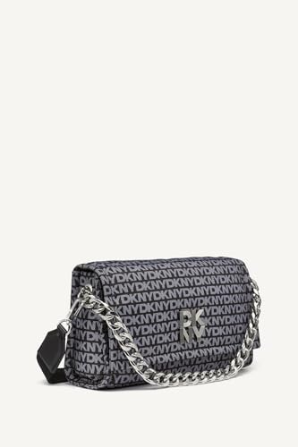 DKNY Mara Shoulder Bag, Black Logo-Black4