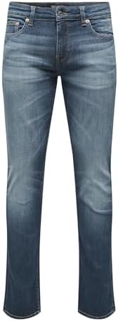 Only & Sons Male Slim Fit Jeans ONSLOOM Niedrige Taille Verjüngter Slim Fit Jeans