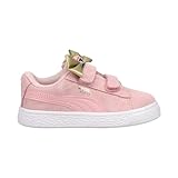 PUMA Infant Girls Suede Classic Light Flex Bow V Sneakers Shoes Casual - Pink - Size 9 M