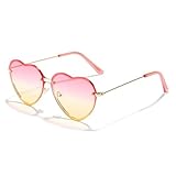 Monture en métal rétro avec lunettes durables et élégantes. Ces lunettes de soleil vintage en forme de cœur sont fabriquées avec un cadre en métal solide et durables.