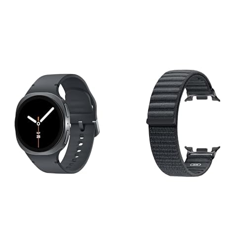 Image of Samsung Galaxy Watch 8 (2025) 40mm Bluetooth Smartwatch, Graphite w /Free Fabric Band, S /M, Graphite
