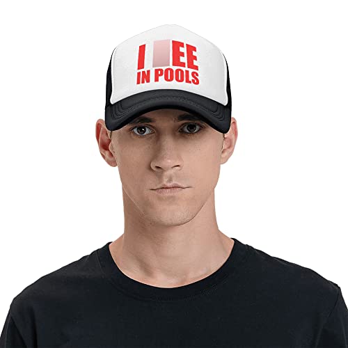 Image of Trucker Hats for Men Women, Funny Gag Gifts Joke, Classic Adjustable Mesh Baseball Cap Snapback Hat Black