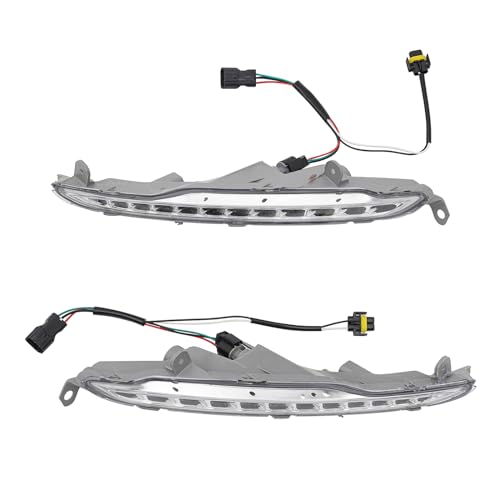 Namiose Front Bumper Driving LED Daytime Running Light Clear Lens Front Bumper Fog Light Driving Lamps Accessories for 2011-2014 K5 Optima