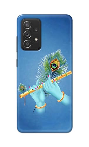 Image of PRINTFIDAA Printed Hard Back Cover Case for Samsung Galaxy A52 | A52 5G | Samsung Galaxy A52s 5G Back Cover (Flute in Krishna Hands) -112