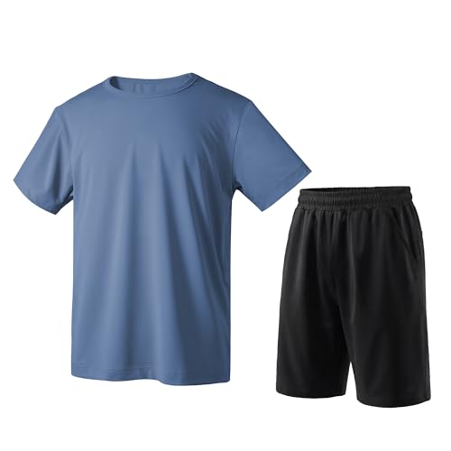 T-shirt et short pour garçon tenues d'été ensemble de sport respirant