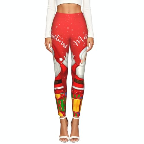 Leggings de compresión para regalo mallas suaves de Feliz Navidad mujer 2