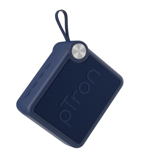 PTron Funk Rap 10W Mini Bluetooth Speaker With Pristine Sound, 8 Hours Playtime, Multi-Playback Modes-BT5.4/TF Card/USB, Front Metal Grill, Type-C Fast Charging, Multi-Function Control Buttons (Blue) For Rs. 599 @ 70 %