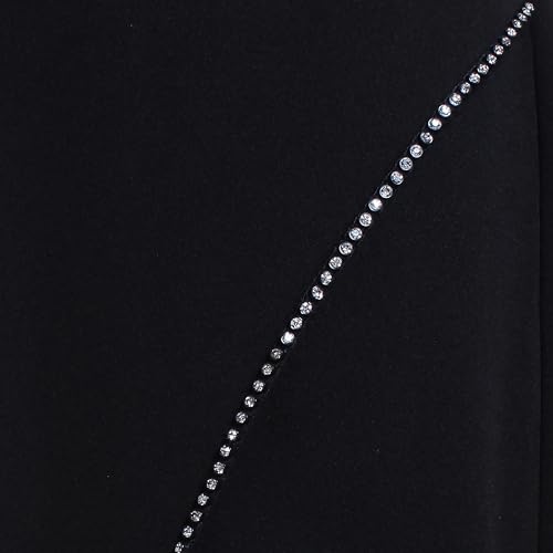 Image of Alex Evenings Women's Long Cascade Ruffle Sleeveless Gown with Leg Slit, Mother of The Bride Dress, Elegant Party Gown