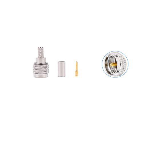 Plug macho Mini-UHF para cable coaxial 50 Ohm, pack x5 miniatura 2