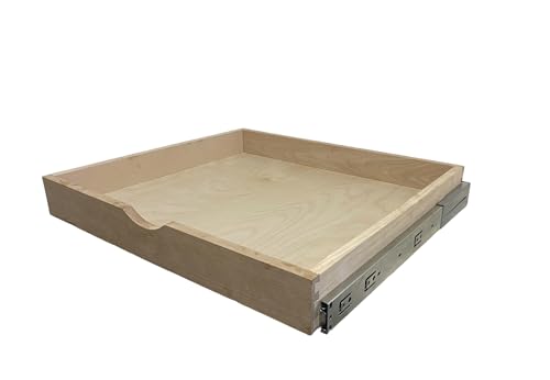 COUVER DIY Non-Assembled Birch Wood, Pull-Out Cabinet Organizers, Under Sink Organizers for Bathroom & Kitchen, Cabinet Slide-Out Organizers and Storage, Soft Closed Rail, 24 inch
