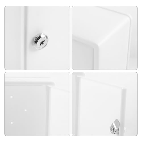Boîte à lait murale verrouillable et résistante aux intempéries pour stockage extérieur - 5