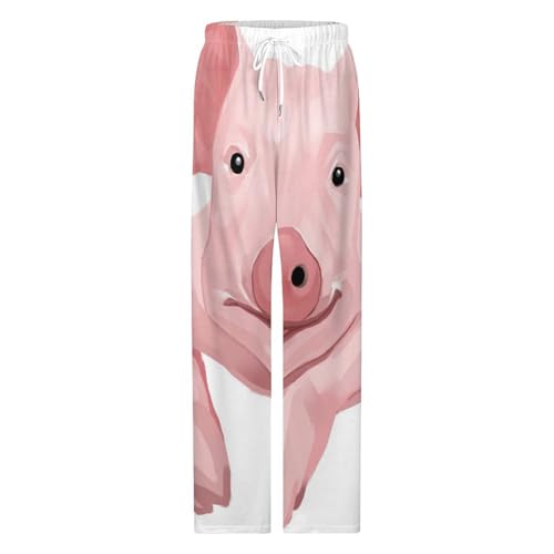 Cochon pantalon de pyjama femme avec poches et taille élastique S - 4