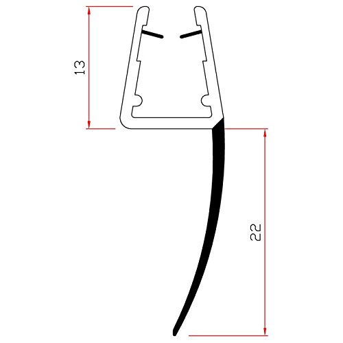 Guarnizione Box Doccia 6 Mm Guarnizione Box Doccia Magnetica 2 Metri - Per Vetri Spessi 6-8mm, Facile Installazione Guarnizione 6-8 Mm - Foto 4
