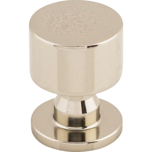 Top Knobs Lily 1" Diameter Round Cabinet Knob Polished Nickel TK820PN