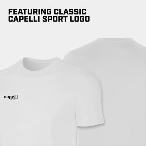 Capelli Sport Men's Workout Top, Short Sleeve Crew Neck Exercise Training Jersey4