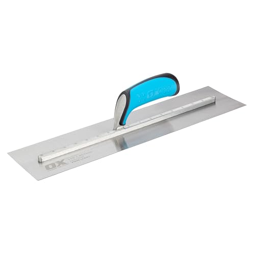OX Pro - Cazzuola per intonacatori in acciaio al carbonio, 115 x 457 mm
