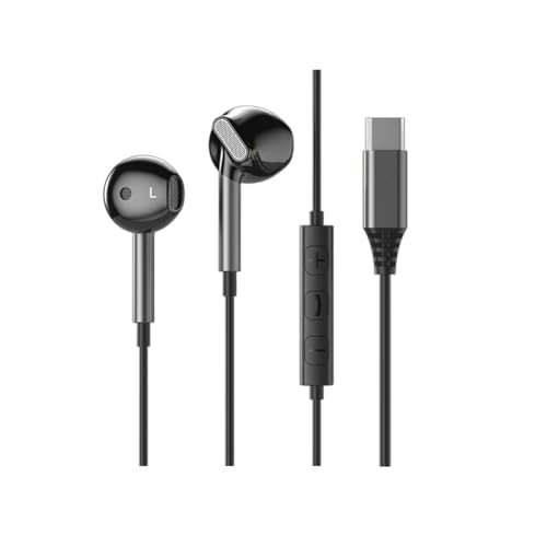 イヤホン 有線 Type-C HIFI音質 遅延なし 音量調節 騒音低減 タイプc 有線イヤホン クリア通話 小型 軽量 柔軟性高 iPhone 15/iPhone16/iPad/AQUOS/Xperia/Galaxy/Google 対応 仕事 勉強 通勤