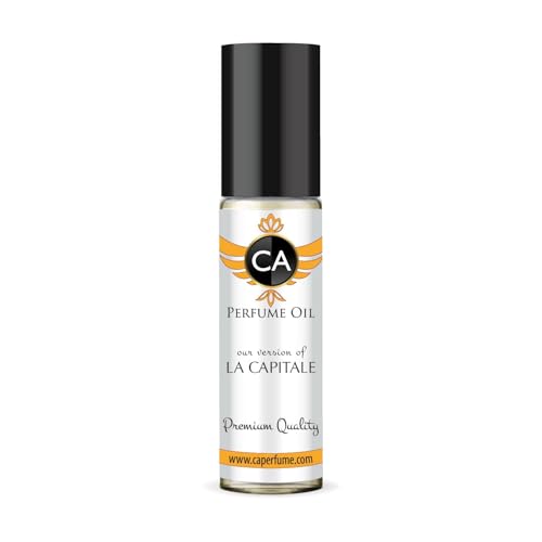 CA Perfume Impression of La Capitale Unisex Fragrance Oil Amber Vanilla Scent Long Lasting Perfumes for Women &amp; Men Travel Size TSA Ready Mini Parfum Body Oil Roll-on 0.33 Fl Oz 10ml