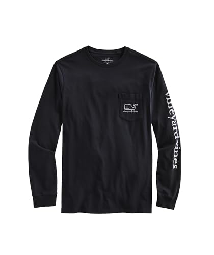 Image of vineyard vines Men's Long Sleeve Vintage Whale Pocket T-Shirt