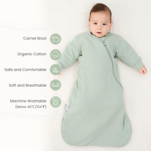 Image of Unisex Sleeping Bag for Babies and Toddlers 3.5 Tog Sleep Sack, Baby Sleep Sack, One piece with sleeves, Gifts for Baby