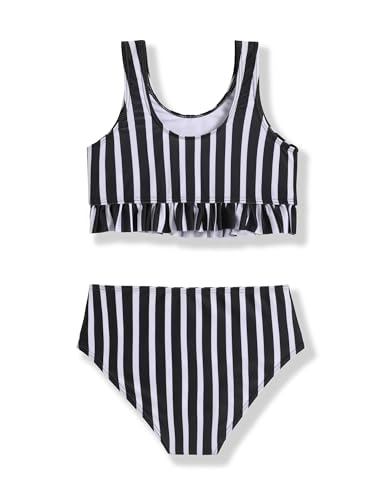 Image of Arshiner Girls Bikini Beach Swimwear 2 Piece Swimsuits Floral Printing Bathing Suits