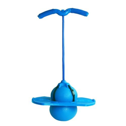 Pelota saltarina para niños con asa azul para entrenamiento dinámico