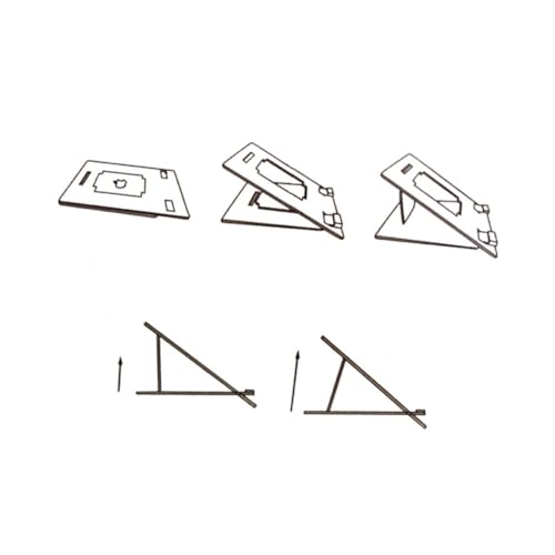 Base portátil de madera ajustable para laptop miniatura 6