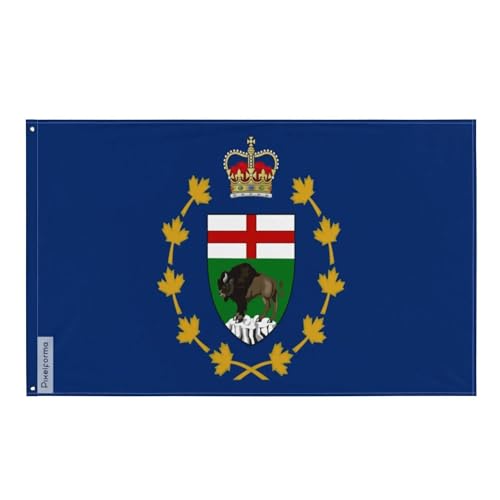 Drapeau lieutenant-gouverneur du Manitoba par Pixelforma en polyester résistant