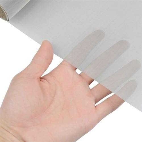 Yoeoefuo Drahtgitter Feinmaschig 200Mesh Metallgitter Wire Mesh 1x5m 1x10m 1x15m 316 Edelstahl Drahtgewebe Filtrationstuch Filtersieb Blatt Mückenschutz Fliegennetz Drahtgeflecht Gitter(Size:1x1m)