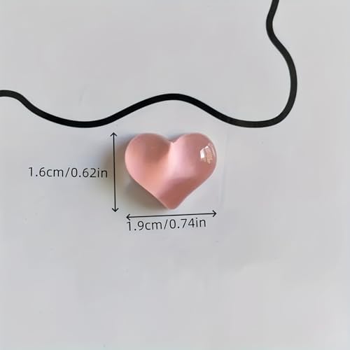 10 imanes decorativos en forma de corazón miniatura 6