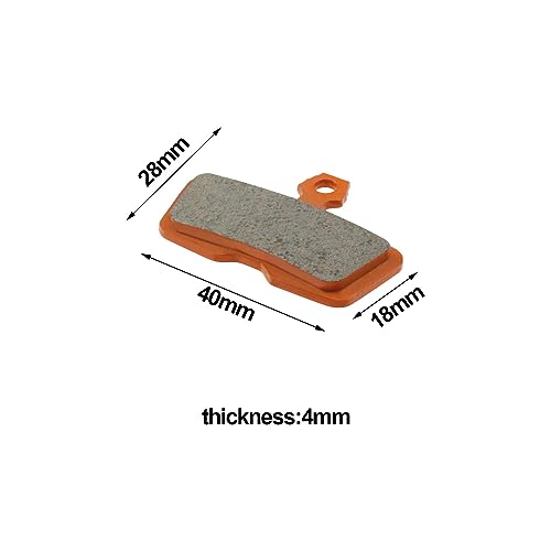 YINETTECH 2 works Ceramic Brake Pads Compatible with Avid Code R 2011-2014 Compatible with SRAM Code Guide RE 2011+ Bicycle Disc Brake Pads 40x28x4mm - Image 4