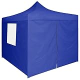 Tuinhuisje, metalen tuinhuisje voor buiten blauw 2x2x3.15m tuinhuisje 2x2 m waterdichte zonwering voor tuinterras