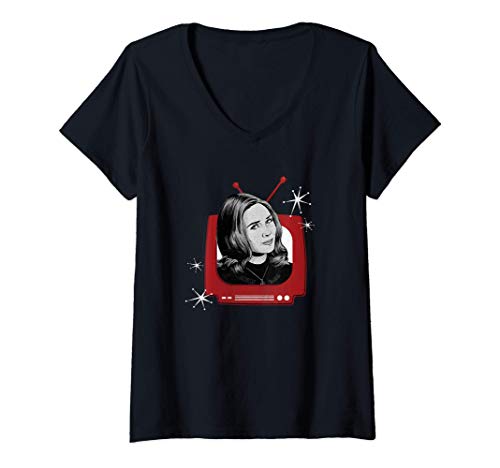 Mujer Marvel WandaVision Wanda TV Camiseta Cuello V