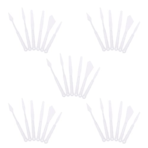 Ciieeo Professional Paint Scrapers 30pcs Palette Knife Set Spatula for Painting Mixing Tools for Art Supplies Fabric Painting