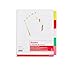 Staples 477148 Big Tab Write-On Blank Paper Dividers 5-Tab Multicolor 4 Sets/Pk