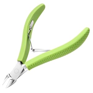 Cuticle Trimmer, Professional Nail Cuticle Cutter, Stainless Steel Cuticle Remover Nippers with Non-Slip Silicone Handle, Manicure Tools for Nail Care，Cuticle Clipper for Nails Dead Skin.