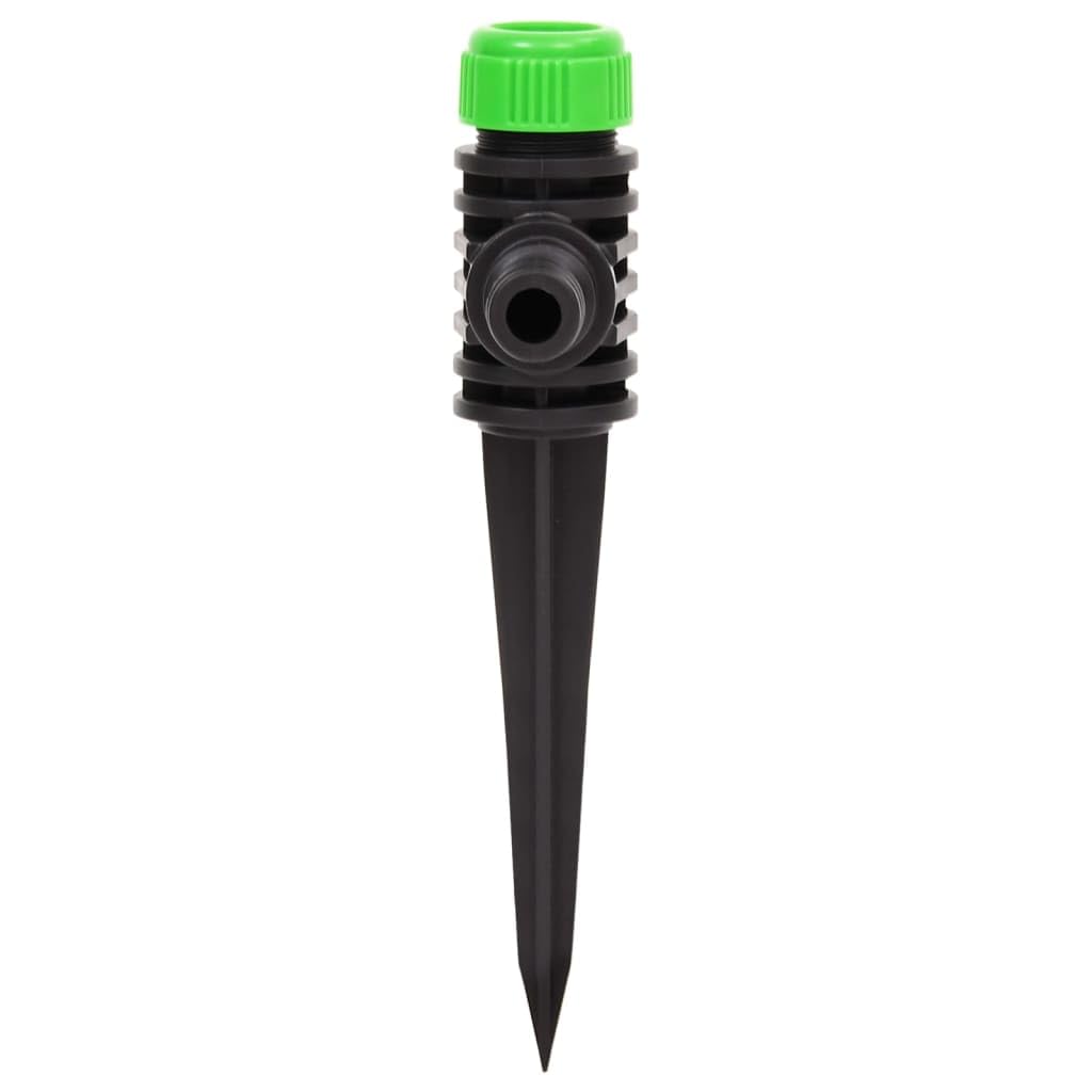 Irrigazione del prato, Irrigatore da giardino rotante Confezione 6 bicolore 3x6x19,5 cm ABS PP 360 Auto