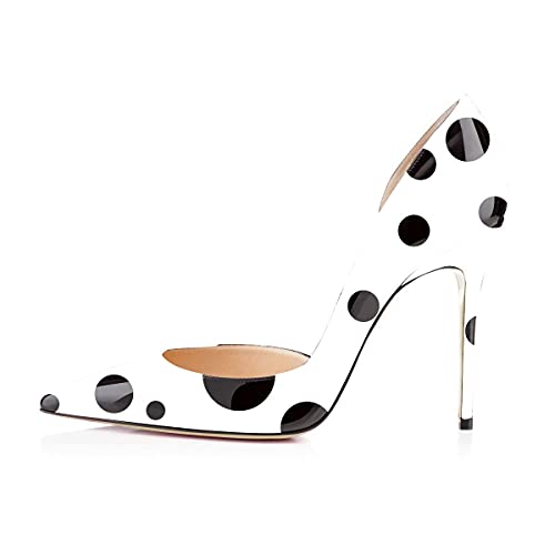 XYD Women Sexy High Heel Pumps Formal Event Closed Pointy Toe Slip-on D'Orsay Dress Office Shoes2