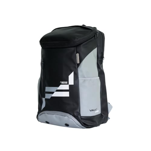 Image of Vault One Waterproof Sports & Office Bag with Shoe Compartment | 30L Pickleball and Padel Tennis Bag | Smart Travel Loop | Easy Front Pocket Access | (Black & Grey)