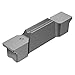 Sandvik Coromant CoroCut 1-Edge Carbide Grooving Insert Blank, BG Geometry, H10F Grade, Uncoated, 1 Cutting Edge, N123L1-1160-0002-BG, Neutral Cut, 0.457" Cutting Width, 0.0079" Corner Radius, L Insert Seat Size (Pack of 5)