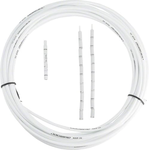 Jagwire Brake Housing 5mm KEB Slick-Lube (10m + End Caps) -White Pièces détachées Adulte Unisexe, Blanc, Taille Unique