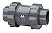 Hayward TC1400FE Series TC True Union Ball Check Valve, Flanged End, PVC with EPDM Seals, 4" Size