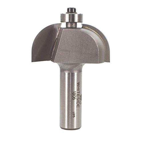 Whiteside Router Bits 1806 Cove Bit with 5/8-Inch Radius, 1-3/4-Inch Large Diameter and 3/4-Inch Cutting Length