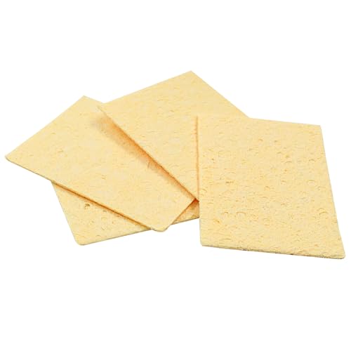 Image of 20Pcs Soldering Sponge, 50x35 mm Rectangle Solder Sponge High Temperature Welding Sponge, Soldering Tip Cleaner for Soldering Tips, Iron